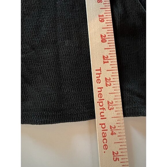 Lucky Brand Vintage Y2K black thermal tshirt rhinestones Hamsa graphic silver M - Picture 9 of 10